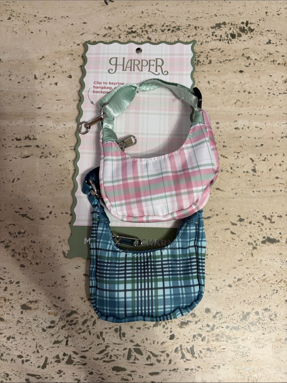 Harper Set of Two Micro Bag Charms